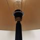 1950s floor lamp - wrought iron, gilded brass, and Sèvres crystal