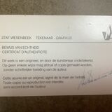 Watercolor of landscape signed