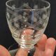 6 old art deco engraved crystal liqueur glasses