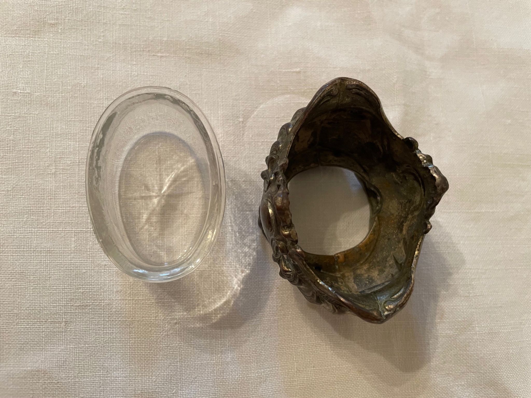 Salière métal argenté