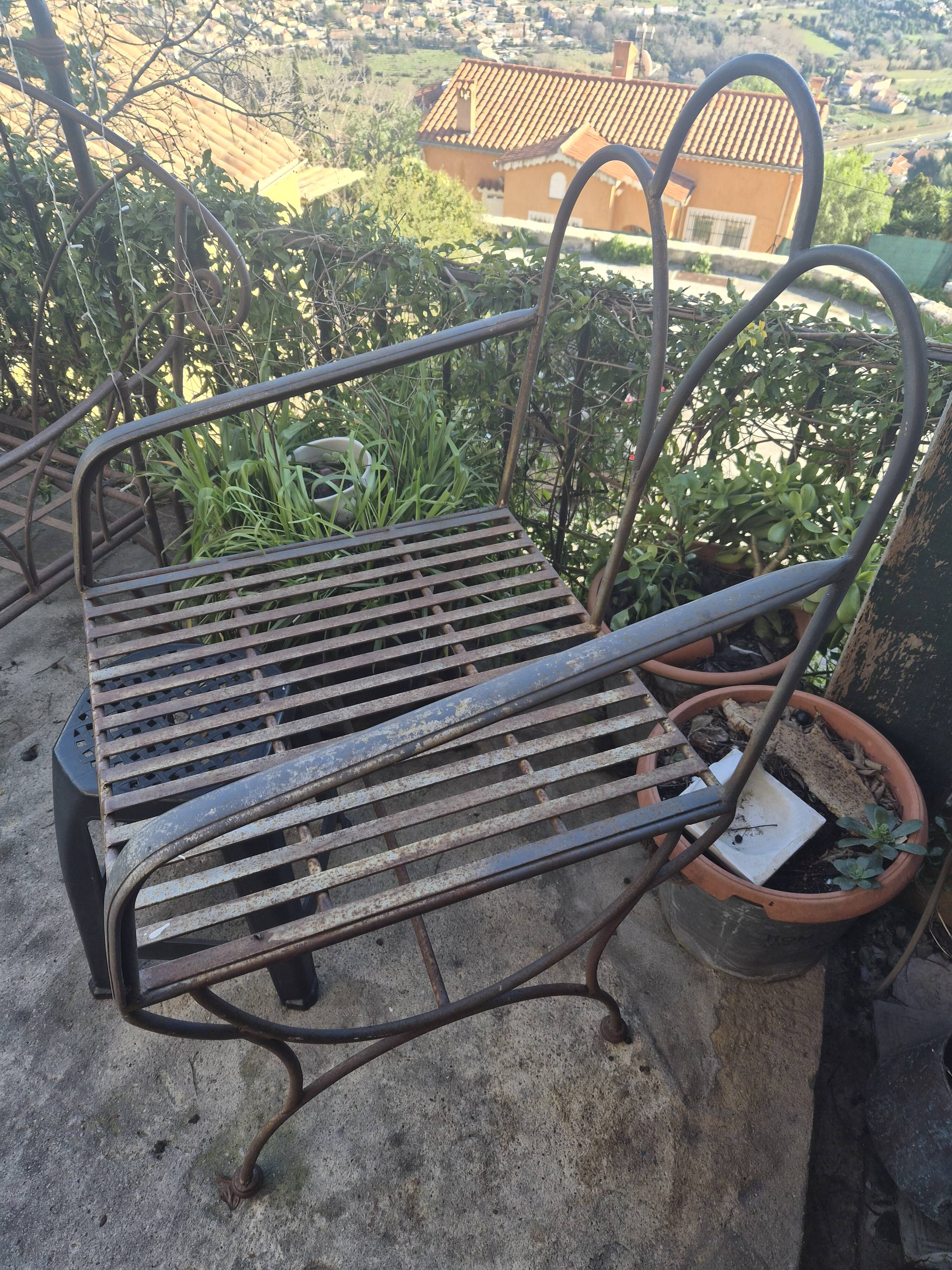 Fauteuil fer forgé