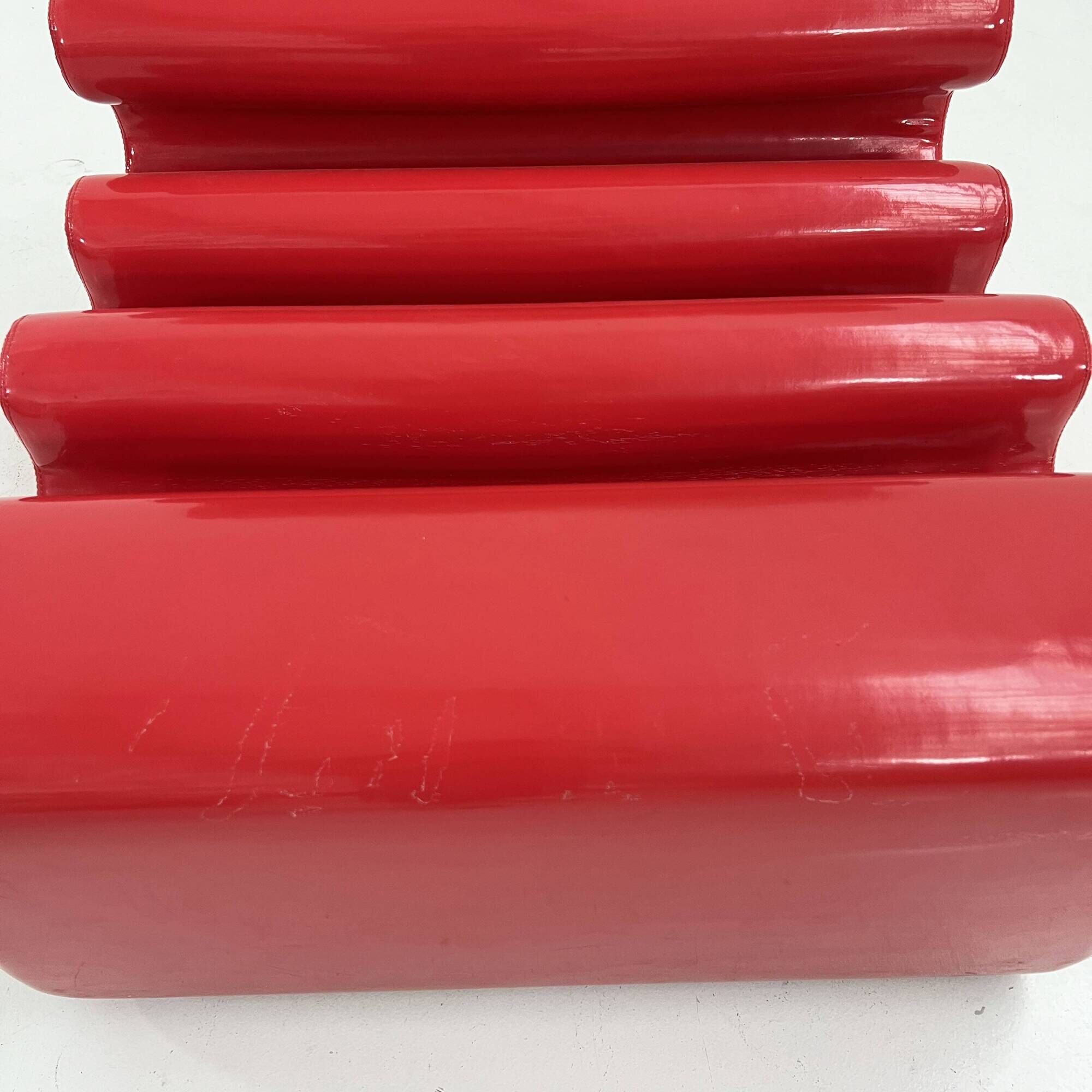 Red Karelia Armchair by Liisi Beckmann for Zanotta, 1970