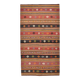 6x12 Long Wide Red Striped Kilim Rug,  190x356Cm