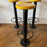 4 industrial bar stools