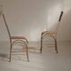 Paire de chaises en acier et tôle rivetée, vers 1920