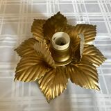 Golden flower wall lamp