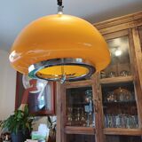 Vintage opaline orange pendant lamp “viro”