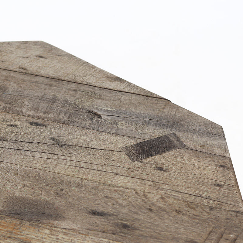 Large Weathered Wabi Sabi Brutalist Vintage Oak Coffee Table