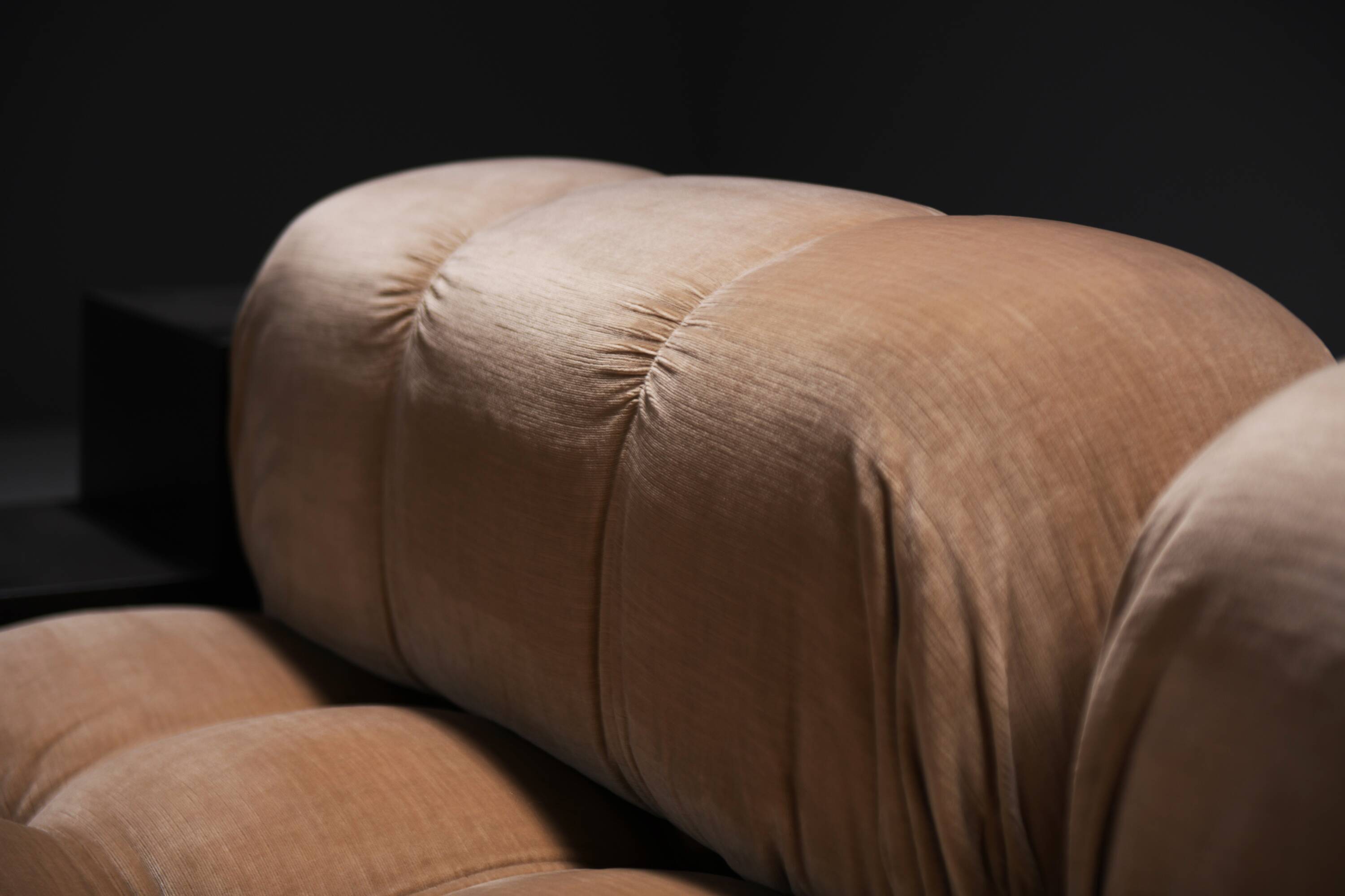 Vintage Camaleonda set & 3 Gli Scacchi tables by Mario Bellini for C & B Italia