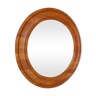 Teak round mirror by Hadsten Denmark 74cm