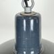 Industrial dark blue enamel pendant lamp from emax, 1960s