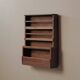 Antique solid wood wall shelf, France, 19th century