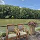 Pair of armchairs with Empire Restoration handles 1900s