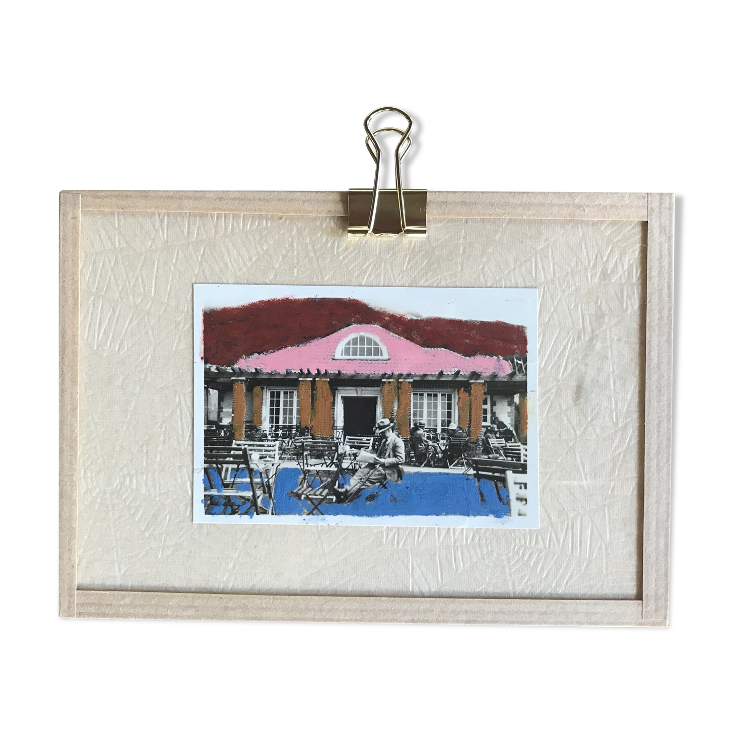 Bold pastels in old photo - Cornwall 1920