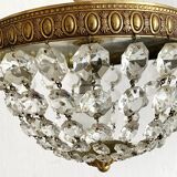 Old ceiling light with tassels and brass