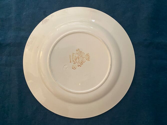 Lot 4 assiettes plates - Manufacture de Longwy