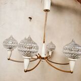 Star chandelier 50s Maison Arlus