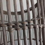 Wicker wastepaper basket