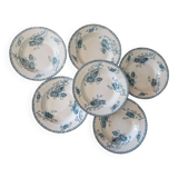 Iron earth soup plates Sarreguemines Royat