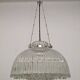 XL dome pendant light in blown glass, Italy circa 1960