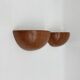 Mid-Century set of 4 ceramic wall lamp sconce , 1970s