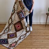 Tapis azilal berbere marocain tissé à la main 219x104cm