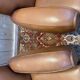 Pair of art deco leather club armchairs