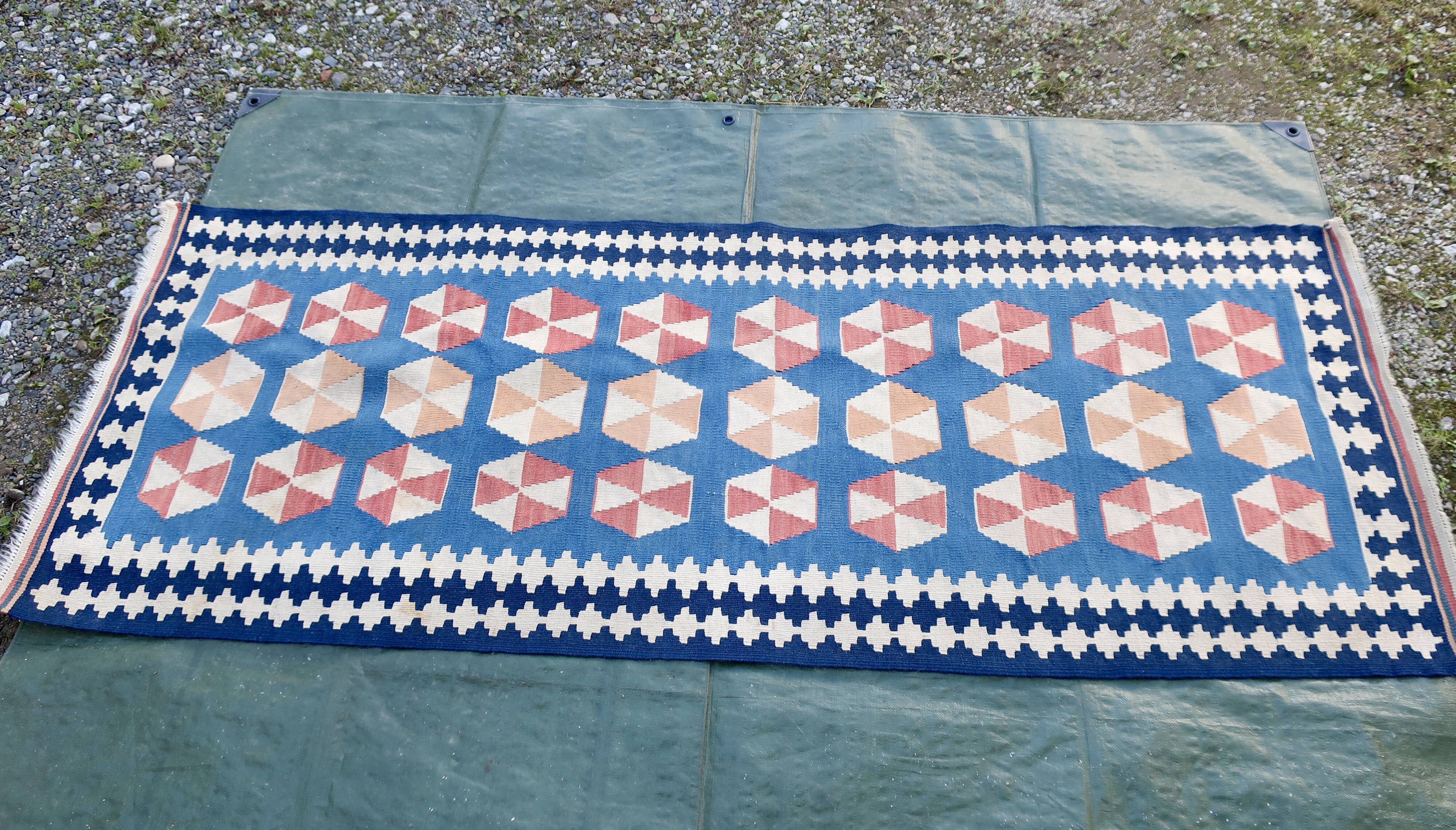 Kilim hallway carpet, 20th century.