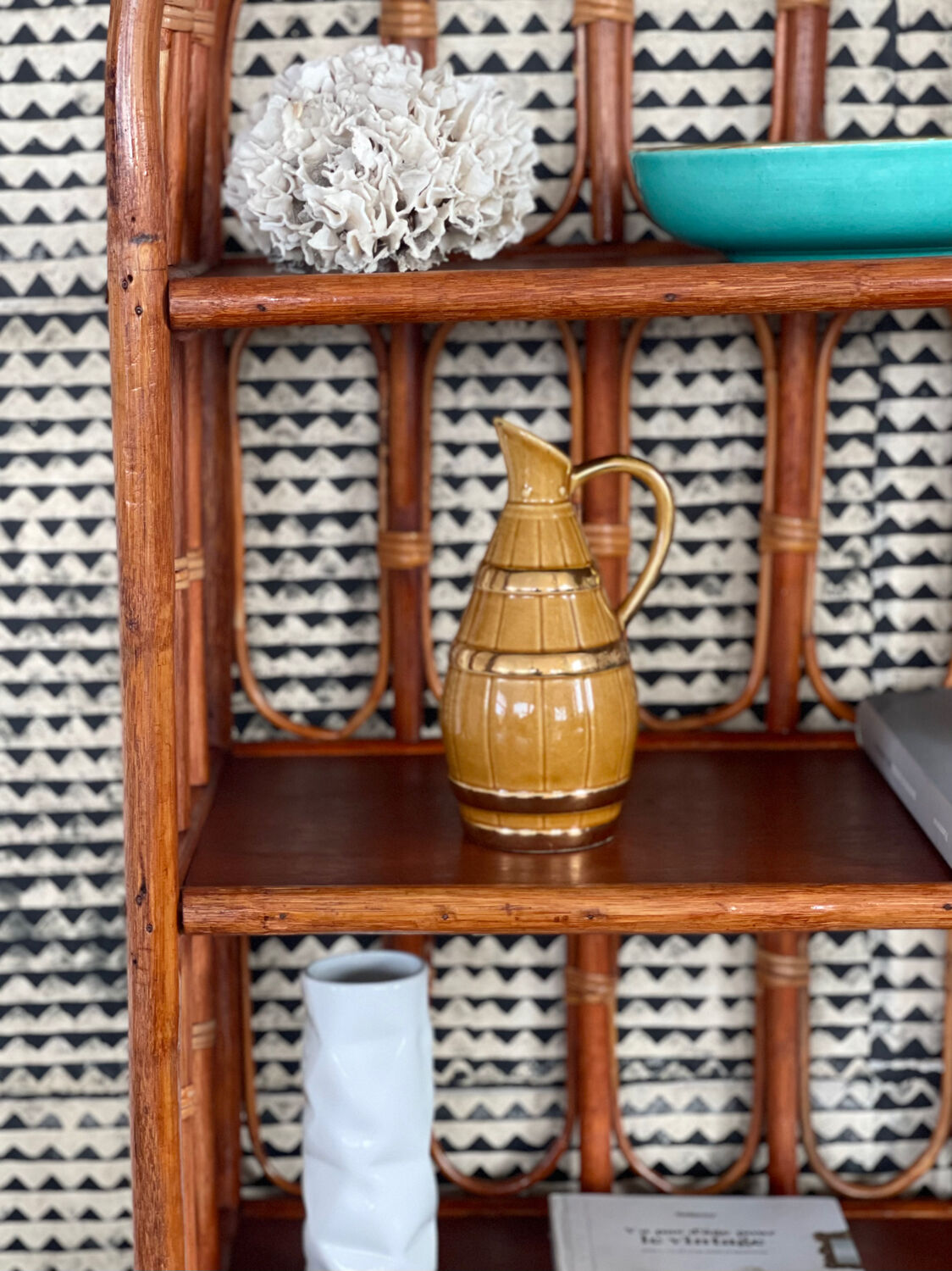 Vintage earthenware pitcher