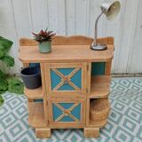 Low solid oak sideboard