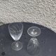 7 verres à vin en cristal et verre ciseles vintage
