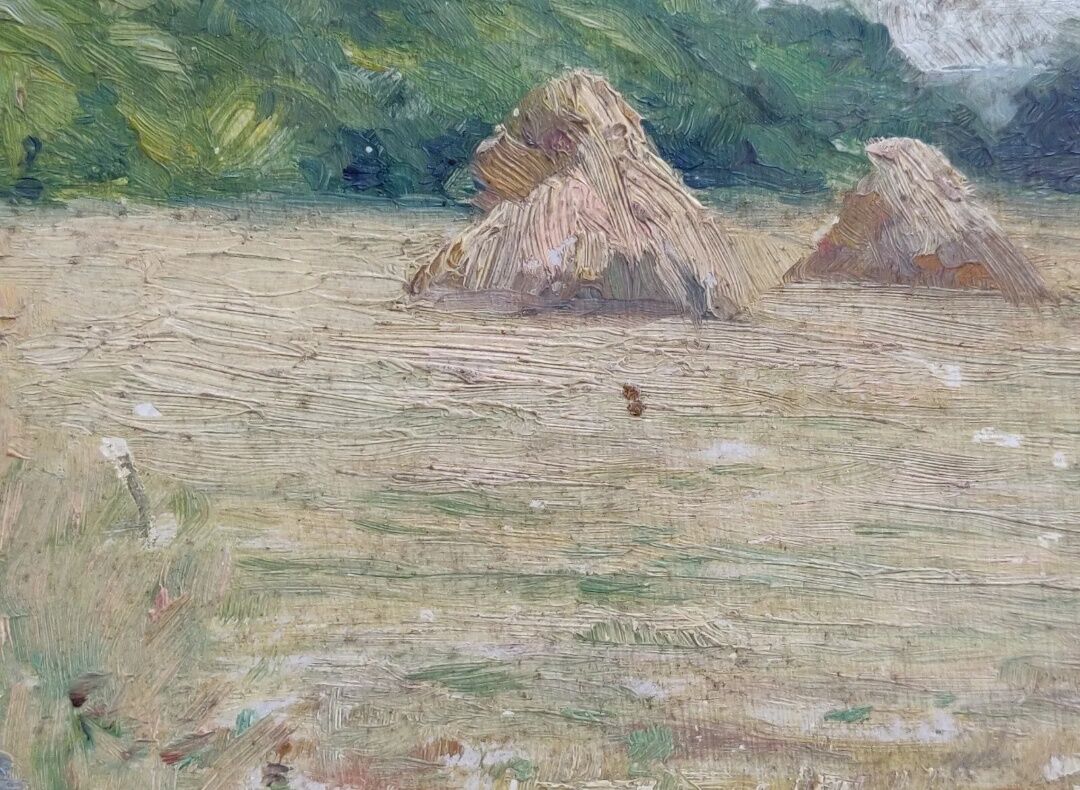 Impressionist painting The Millstones XIXth