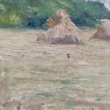 Impressionist painting The Millstones XIXth