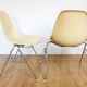 Pair of Eames / Herman Miller DSS model fiberglass chairs