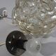 Bubble glass pendant light by Helena Tynell, Limburg design, 1960s.