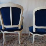 Armchair and chair style Louis XV