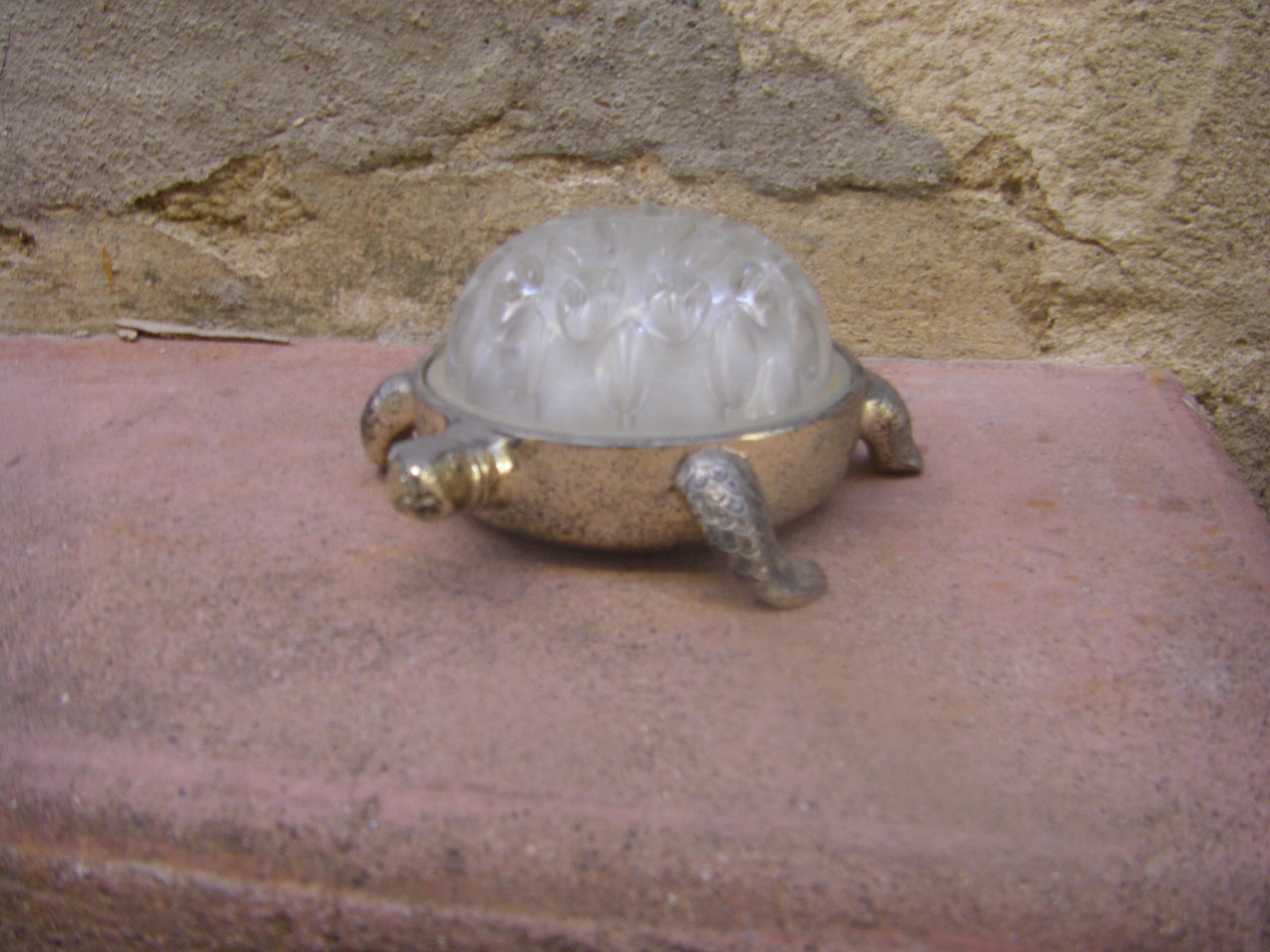 Vintage flower turtle