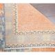 Vintage Turkish Oushak Handmade Wool Cotton Orange Runner 77x325