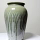 Wabi-Sabi Modernist Vase, Handcrafted Stoneware with Vintage Ash Glaze