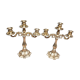 Pair of silver candlesticks 800