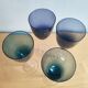 Set of 4 Vintage Bicoloured Glasses