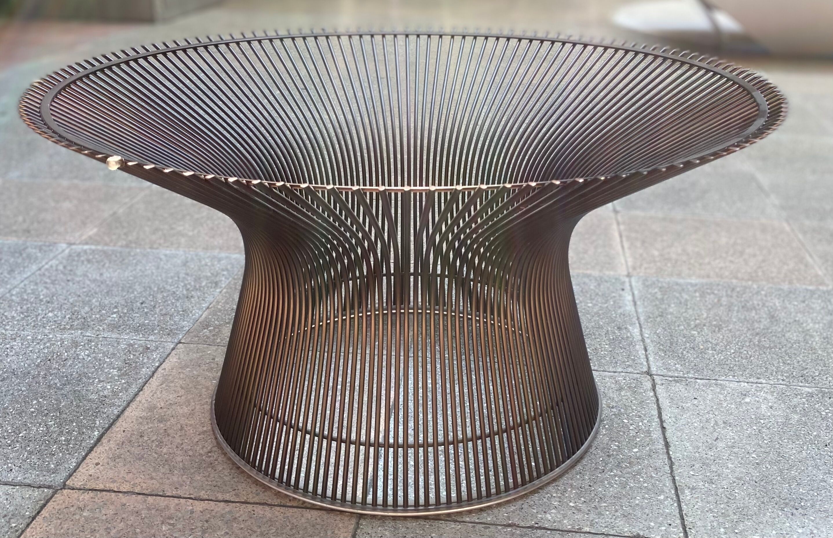 Coffee table by Warren Platner - Limited Edition Knoll bronze 2020