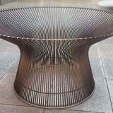 Table basse par Warren Platner - Edition limitée Knoll bronze 2020