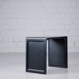 Table d'appoint vintage modèle 621 en noir, signée Dieter Rams pour Vitsœ