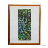Campanules avec papillon citron - peinture originale, Alexander Michael 1991