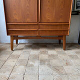 Teak Highboard by Svend Aage Madsen for K. Knudsen & Son