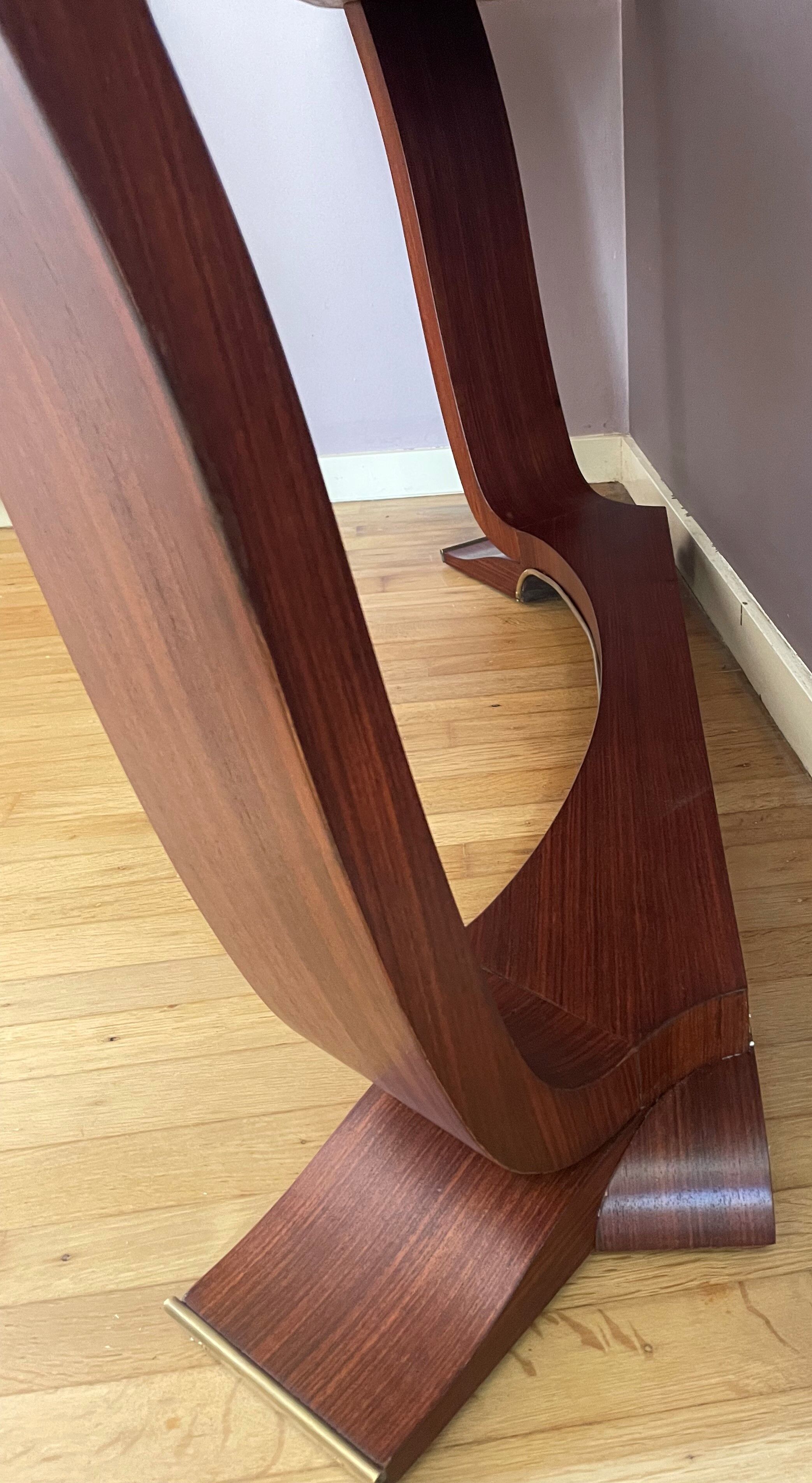Art Deco console in rosewood