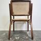 Fauteuil en bois cintré des années 60