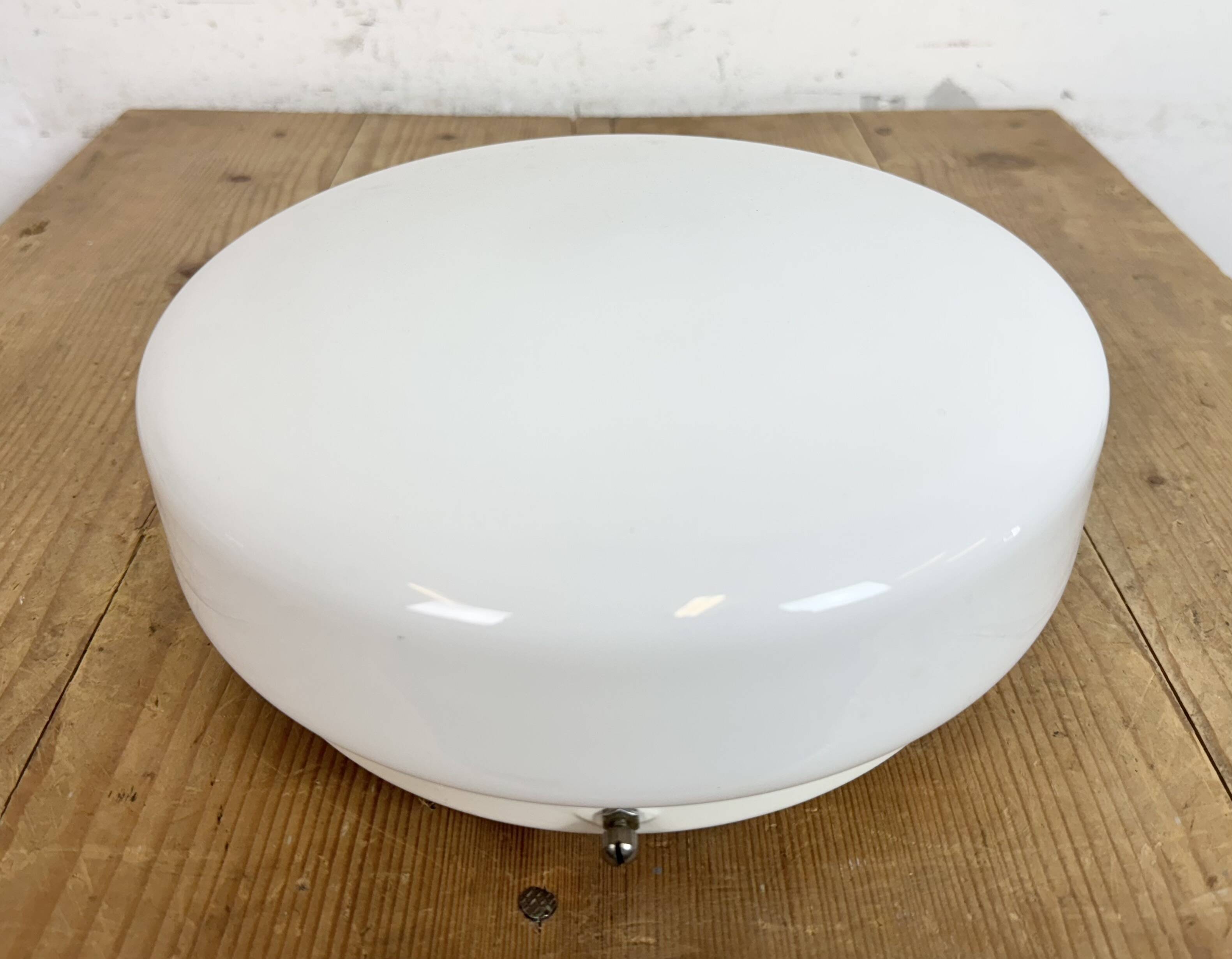 Vintage Soviet Ceiling or Wall Light with Milk Glass, 1980s