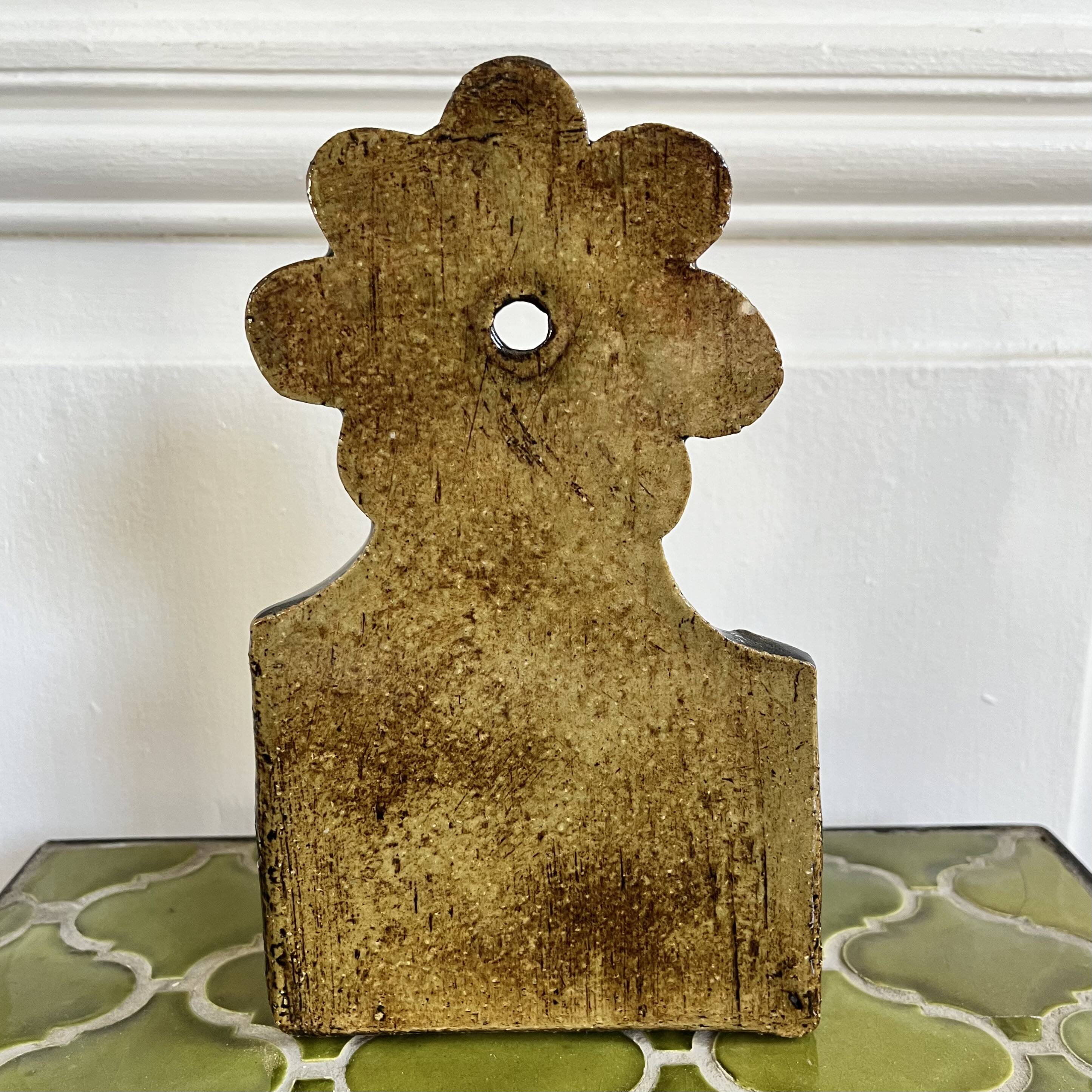 Ceramic soap dish/pocket tray Le Trident, 60s/70s, Vallauris